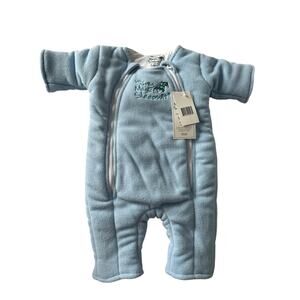 Baby Merlin's Magic Sleepsuit Cotton, Blue, Large 18-21lb